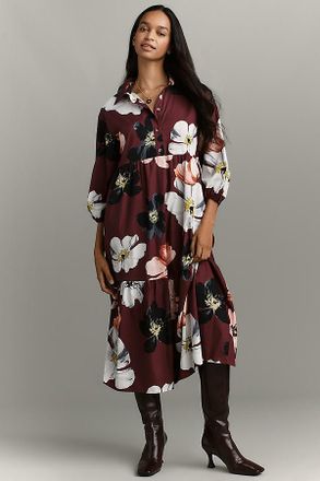 Maeve The Bettina Tiered Shirt Dress by Maeve