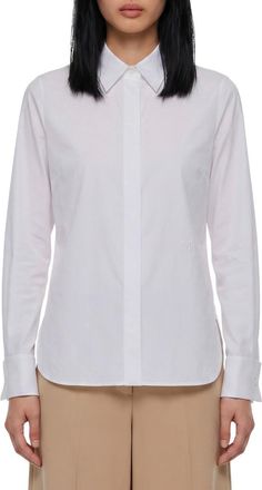 Max Mara White Regular Solid Shirt