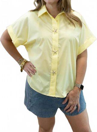 Entro Sunny Starfish Blouse In Yellow