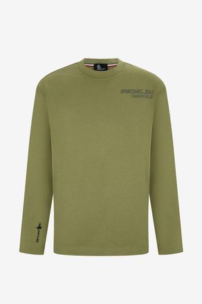 Moncler Langarm-T-Shirt mit Logo- und Sloganprint Day-Namic