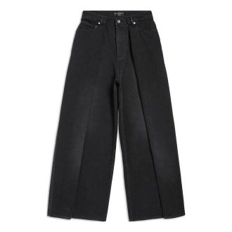 Balenciaga Double Side Pants Black 767983TNW111672