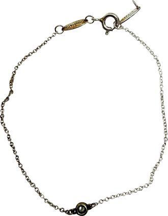 Tiffany & Co. Pre-owned Womens & Co. Elsa Peretti Diamonds by the Yard Bracelet in Sterling Silver - One Size