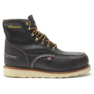 Thorogood 6 Moc Toe WP Non Safety Leather Mens Ankle Boots - Dark Brown - Size:UK 10.5
