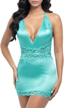 Oh l&agrave; l&agrave; Ch&eacute;ri Alessandra Chemise in Mojito at Nordstrom Rack, Size X-Large