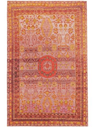 benuta Alfombra de tejido plano rojo 155x235