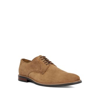 Dune London Mens Stanley - Smart Lace-Up Shoes - Camel Suede - Size UK 10
