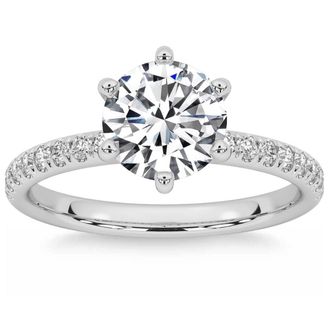Pompeii3 1.58Ct Diamond Engagement Ring 14k Gold Lab Grown