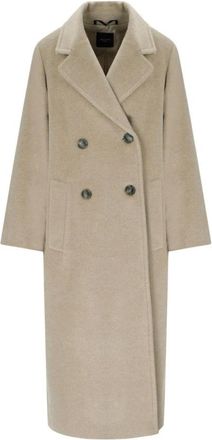 Max Mara Dames, Mantels, Beige, Maat: XS Wol
