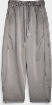 Djab Mens Double-knit barrel pant Ultra-loose fit Imported from Seoul