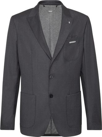 Billionaire Boys Club Wollen jas met twee knopen - Heren - Blazers - Grijs - L - Wol - Jassen