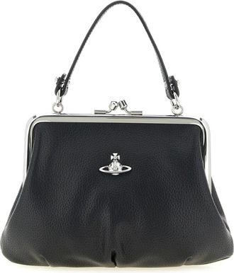 Vivienne Westwood Granny Frame Portemonnee - Dames - Clutches - Zwart - ONE Size - Katoen - Tassen