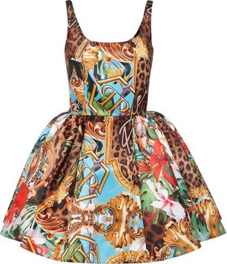 Philipp Plein Duchesse Short Dress - Dames - Korte kleedjes - Veelkleurig - XS - Polyester - Kleedjes
