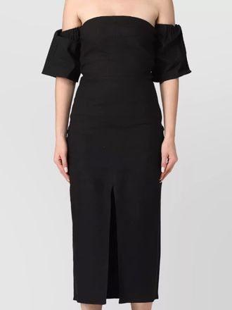Isabel Marant silhouette midi off-shoulder slit