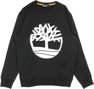 Timberland Core Logo Crewneck Sweatshirt - Heren - Sweatshirts - Zwart - XL - Katoen - Hoodies & sweatvesten