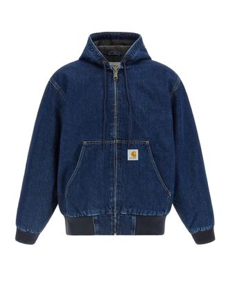 Carhartt Work in Progress Og Active Jacket In Heavy Cotton Denim With Quilted Sleeves