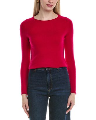 Sofiacashmere Sofiacashmere Crewneck Wool & Cashmere-Blend Sweater