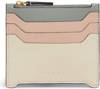 Marni logo-debossed cardholder - Neutrals