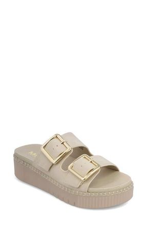 Mia Jacinta Buckle Strap Platform Sandal in Ecru at Nordstrom, Size 9.5
