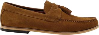Dune London Heren Bart Suede Loafers (Tan)