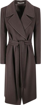 Tagliatore Tailored Virgin Wool And Cashmere Long Coat