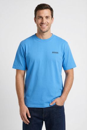 Napapijri T-Shirt NAPAPIJRI S-SMALL BOX, Herren, Gr. XXL, blau jasper b9a, Obermaterial: 100% Baumwolle, Shirts T-Shirt, sportlicher Stil, f&uuml;r Sportmode und Win