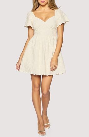 Lost + Wander Springtime Charm Minidress in Cream at Nordstrom, Size X-Small