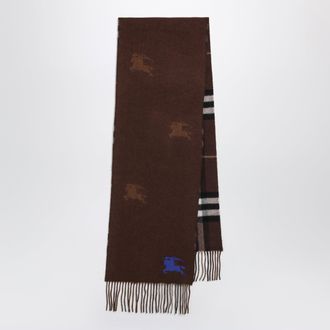 Burberry Reversible Check cashmere scarf with EKD