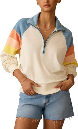 Faherty Cabana Towel Terry 1/4-Zip