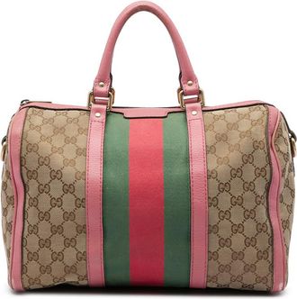 Gucci Pre-owned Gucci Medium GG Canvas Web Joy Boston Bag Ladies 12DYBNRVVP6EJUAA