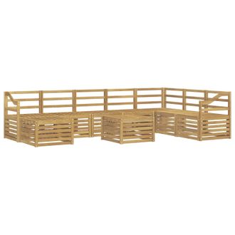 vidaXL Juegos De Sof&aacute;s Madera De Acacia S&oacute;lida Vidaxl