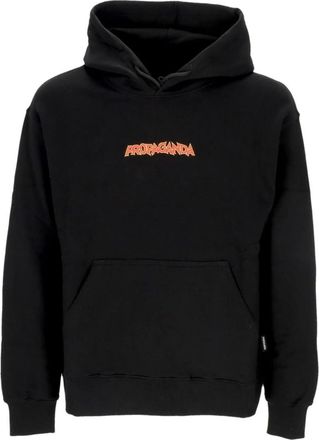 PROPAGANDA Zwarte Melt Hoodie met Kangoeroezak - Heren - Hoodies - Zwart - M - Katoen - Hoodies & sweatvesten