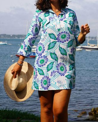 La Plage La Jolla Mini Dress In Funky Floral