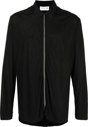 Post Archive Faction (PAF) Black Zip-Up Lyocell Jacket