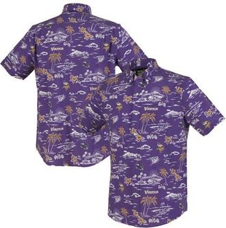 Reyn Spooner Mens Reyn Spooner Purple Minnesota Vikings Kekai Performance Button-Down Shirt at Nordstrom, Size Xxx-Large