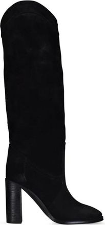 Saint Laurent Kate Boots - Dames - Hoge Laarzen - Zwart - 36 EU - Leer - Schoenen