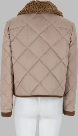 Fay Womens Jacket 3 Ganci Technical Fabric Beige Polyester Trench & Raincoats