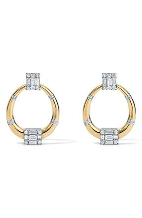 Mindi Mond Clarity Knocker Diamond Earrings in 18K Yellow Gold at Nordstrom