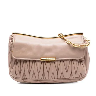 Miu Miu Pre-owned Miu Miu Matelasse Nappa Frame Shoulder Bag Ladies 55GVJVTE7PM64QYW