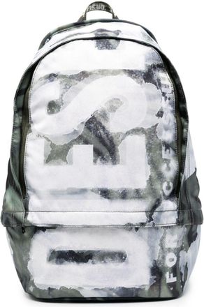 Diesel Rave X camouflage-print backpack - unisex - Polyester - OS - Green