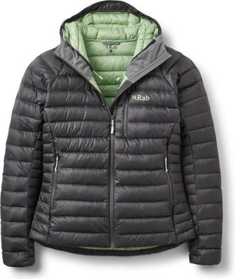 RAB Microlight Alpine Hoody Daunenjacke f&uuml;r Damen | grau