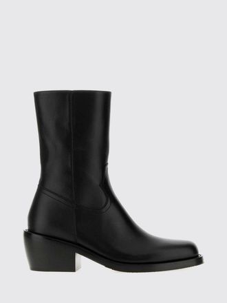 Dries Van Noten Stivaletti texani in pelle liscia con zip laterale