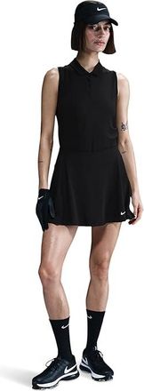 Nike Victory Dri-FIT Sleeveless Polo Womens Clothing Black/White : 2XL (US 20-22), Polyester/Spandex