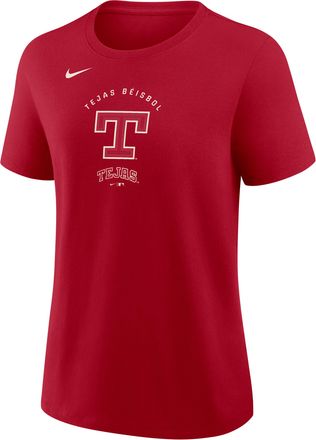 Nike Texas Rangers City Connect Nike Womens MLB T-Shirt in Red | 01K96DLTER-PBY