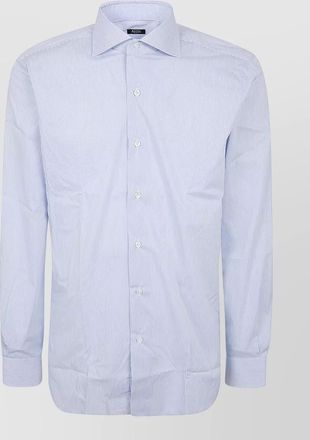 Barba striped cotton shirt