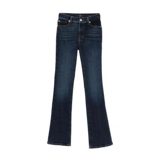 7 For All Mankind Jeans, Dames, Blauw, W28, Katoen, Slim Illusion Bootcut Jeans