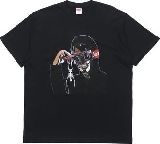 SUPREME Week 0 Creeper Tee Pattern Printing Short Sleeve Unisex Black SUP-SS19-227