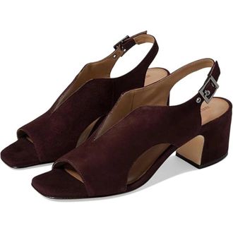 Bernardo Bedford Sandals Womens Aubergine Block Heel Slingback HTAT1144