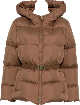 Max Mara MST Lana Jas - Dames - Winterjassen - Bruin - L - Jassen