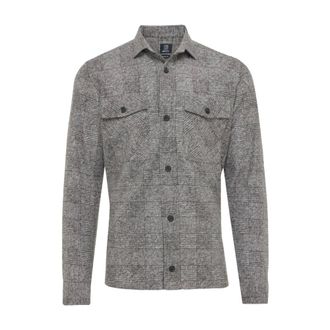 Genti Lange mouw overhemd - Heren - Casual Overhemden - Grijs - M - Overhemden