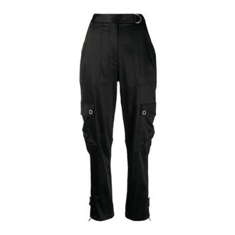 SIMKHAI Black Casual Trousers with Structured Fit